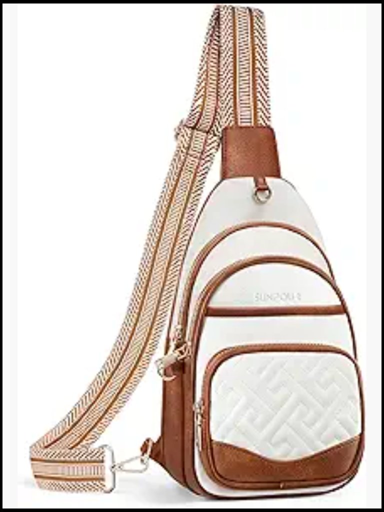 Anti Theft Rfid Vegan Leather Crossbody Bag Travel Sling Purse Chic Structured